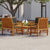 5 Piece Garden Lounge Set with Cushions Solid Wood Acacia