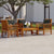 5 Piece Garden Lounge Set with Cushions Solid Wood Acacia