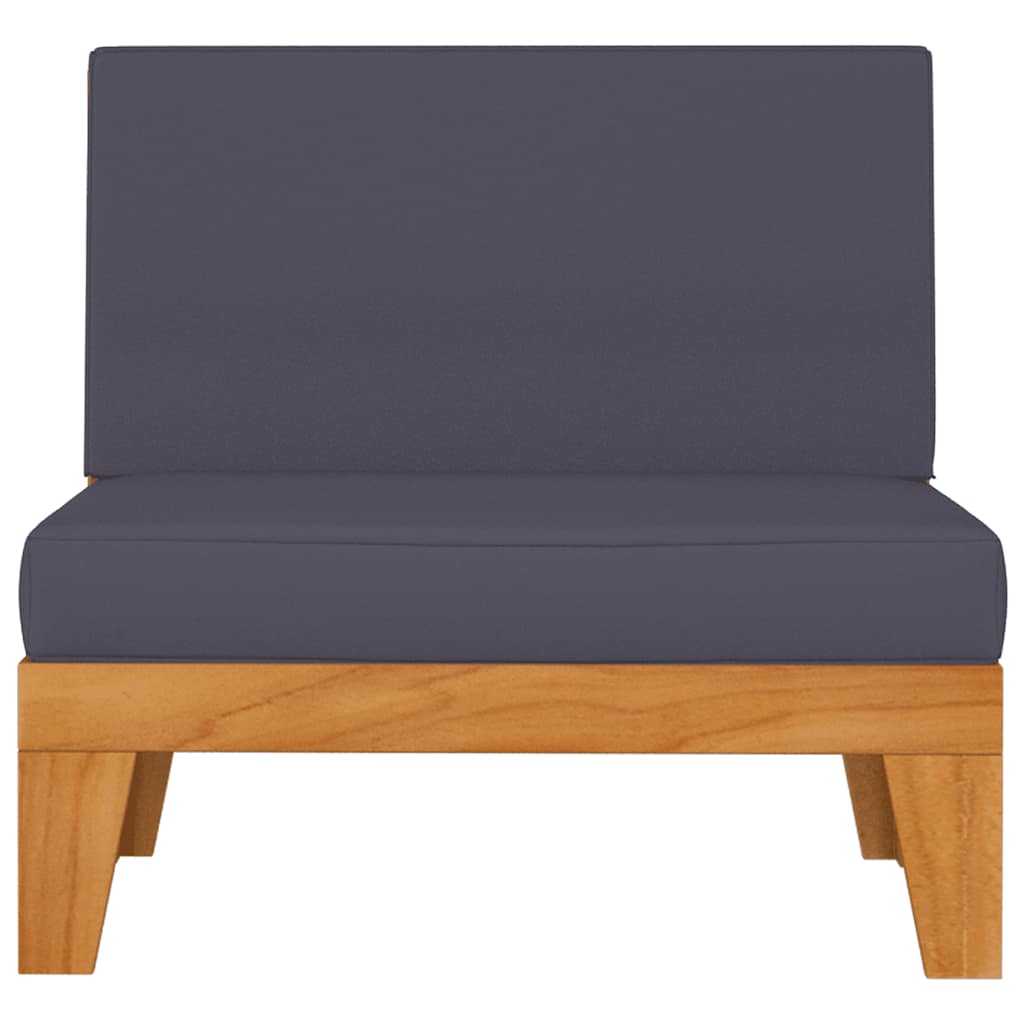 9 Piece Garden Lounge Set with Cushions Solid Acacia Wood
