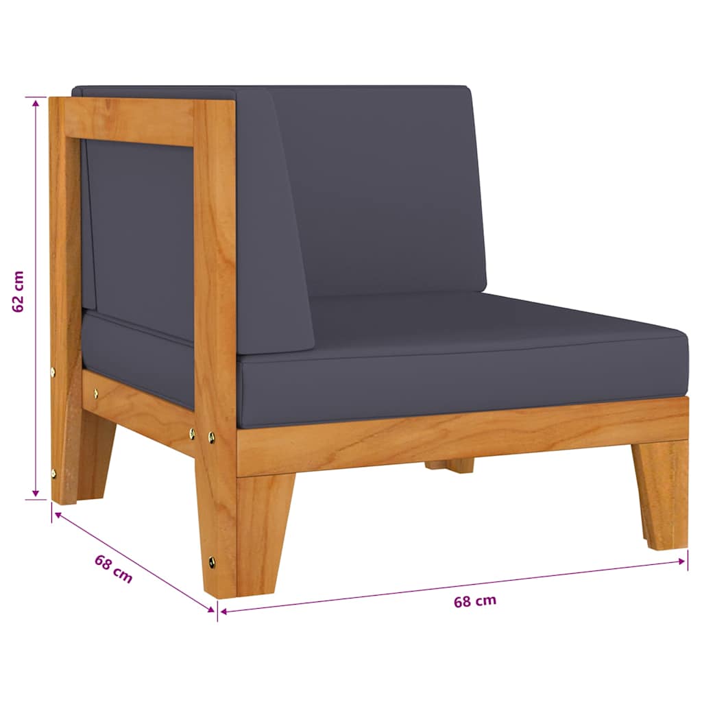 11 Piece Garden Lounge Set with Cushions Solid Acacia Wood