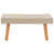 2 Piece Garden Lounge Set with Cushions Poly Rattan Beige