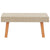 2 Piece Garden Lounge Set with Cushions Poly Rattan Beige