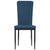 Dining Chairs 4 pcs Blue Velvet