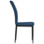 Dining Chairs 4 pcs Blue Velvet