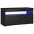 TV Cabinet with LED Lights Black 75x35x40 cm