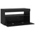 TV Cabinet with LED Lights Black 75x35x40 cm