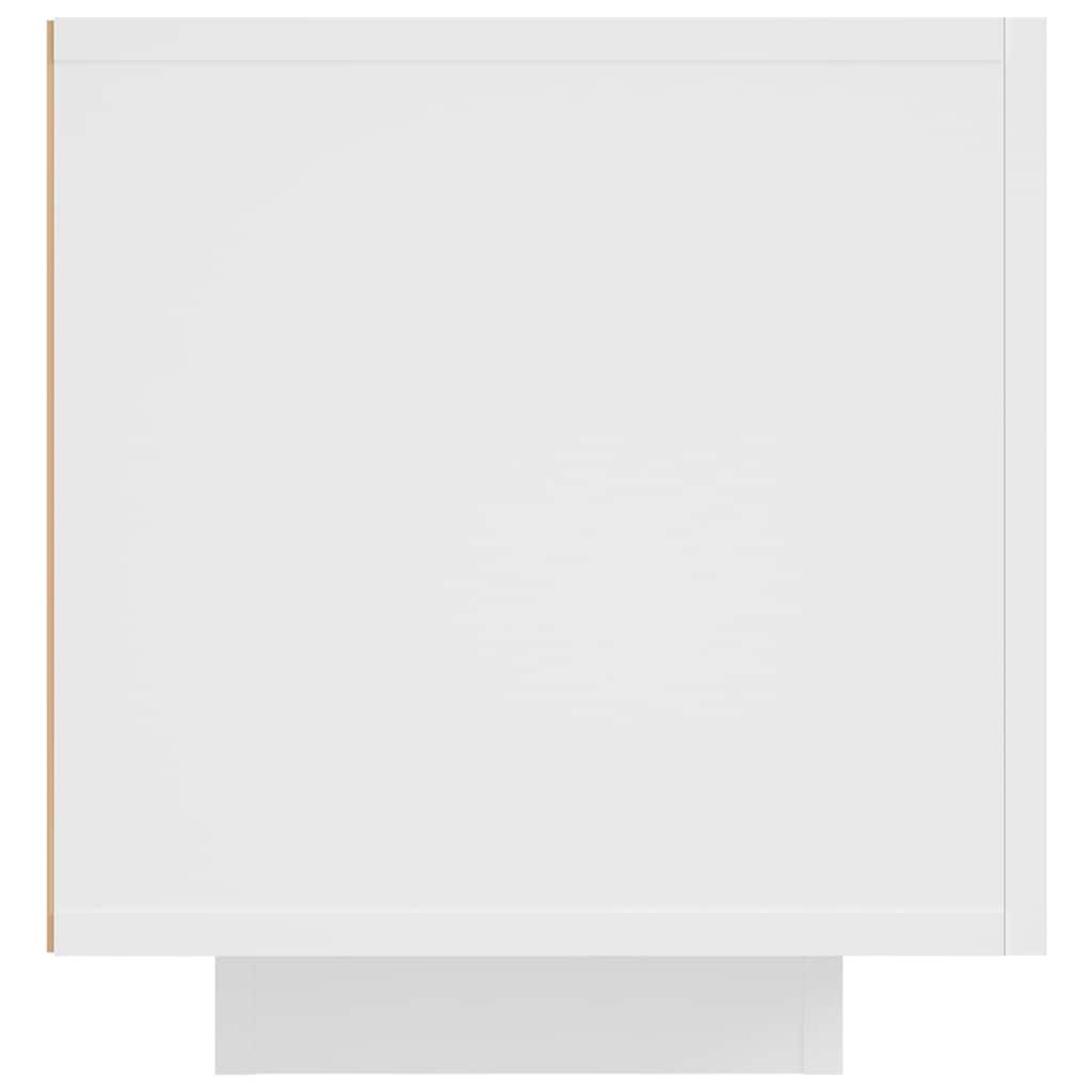TV Cabinet with LED Lights White 160x35x40 cm