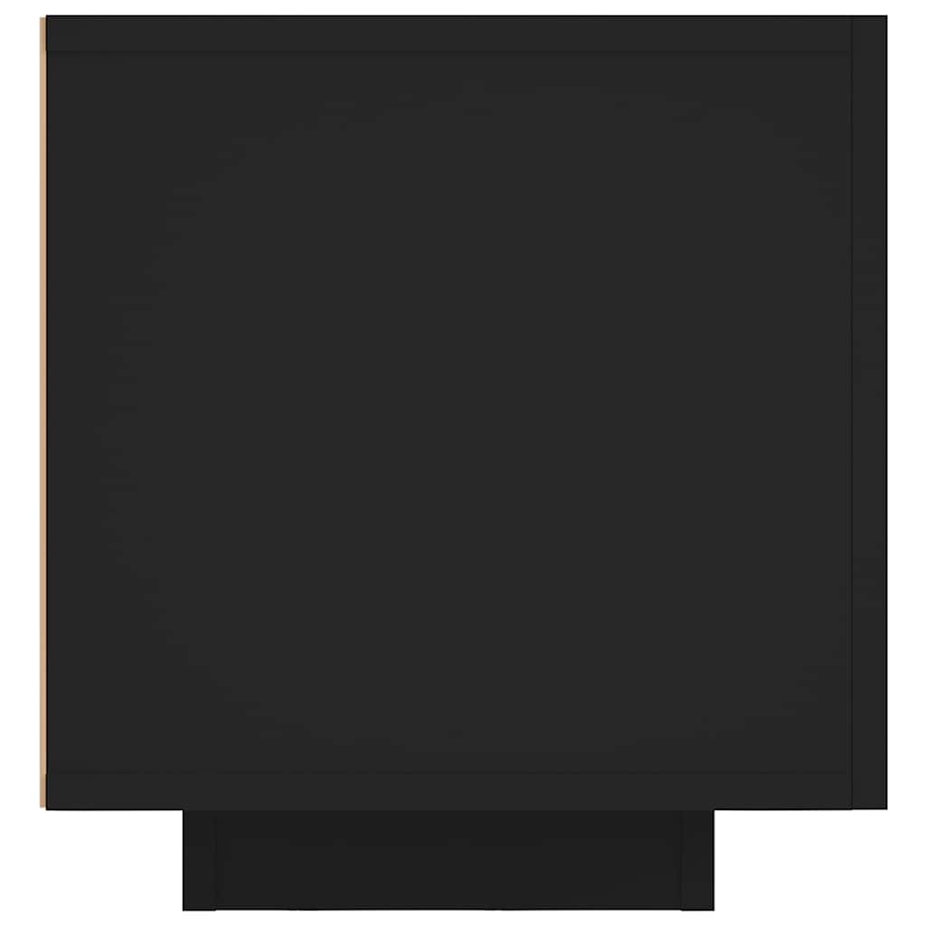 TV Cabinet with LED Lights Black 160x35x40 cm