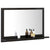 Bathroom Mirror High Gloss Black 60x10.5x37 cm Engineered Wood