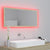 LED Bathroom Mirror Sonoma Oak 100x8.5x37 cm Acrylic