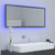 LED Bathroom Mirror High Gloss Grey 100x8.5x37 cm Acrylic