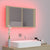 LED Bathroom Mirror Cabinet Sonoma Oak 80x12x45 cm Acrylic
