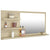 Bathroom Mirror Sonoma Oak 90x10.5x45 cm Engineered Wood