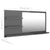 Bathroom Mirror High Gloss Grey 90x10.5x45 cm Engineered Wood