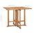 5 Piece Folding Outdoor Dining Set Solid Teak Wood