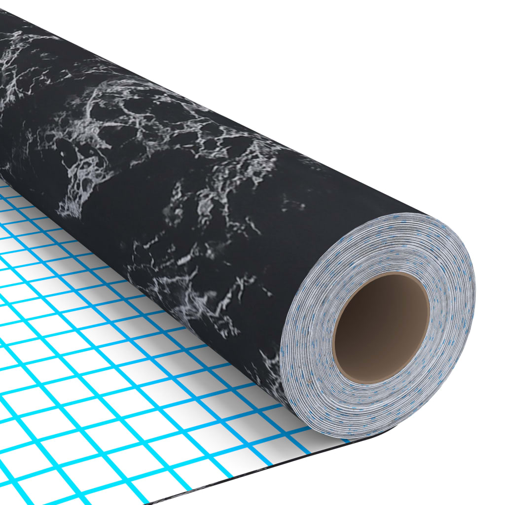Self-adhesive Furniture Film Black Stone 500x90 cm PVC