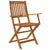 7 Piece Folding Garden Dining Set Solid Wood Acacia
