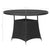 5 Piece Garden Dining Set Poly Rattan Black