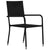 3 Piece Garden Dining Set Poly Rattan Black