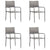 5 Piece Garden Dining Set Poly Rattan Anthracite & Grey