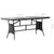 9 Piece Garden Dining Set Poly Rattan Black