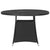 5 Piece Garden Dining Set Poly Rattan Black