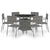 7 Piece Garden Dining Set Poly Rattan Anthracite & Grey