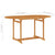 5 Piece Garden Dining Set with Grey Cushions Solid Teak Wood