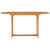 5 Piece Garden Dining Set with Grey Cushions Solid Teak Wood