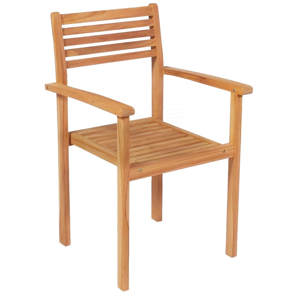 5 Piece Garden Dining Set Solid Teak Wood