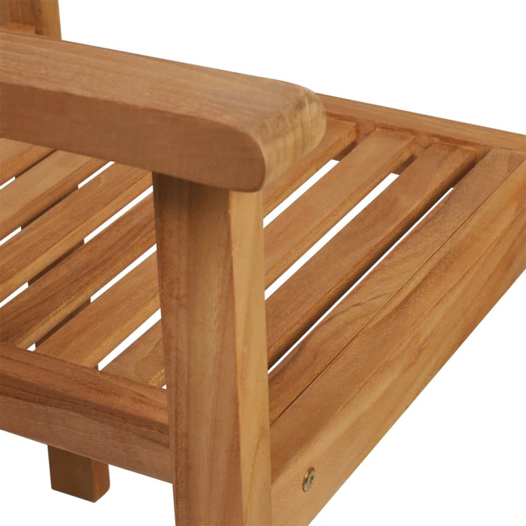 5 Piece Garden Dining Set Solid Teak Wood