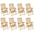 9 Piece Garden Dining Set Solid Teak Wood