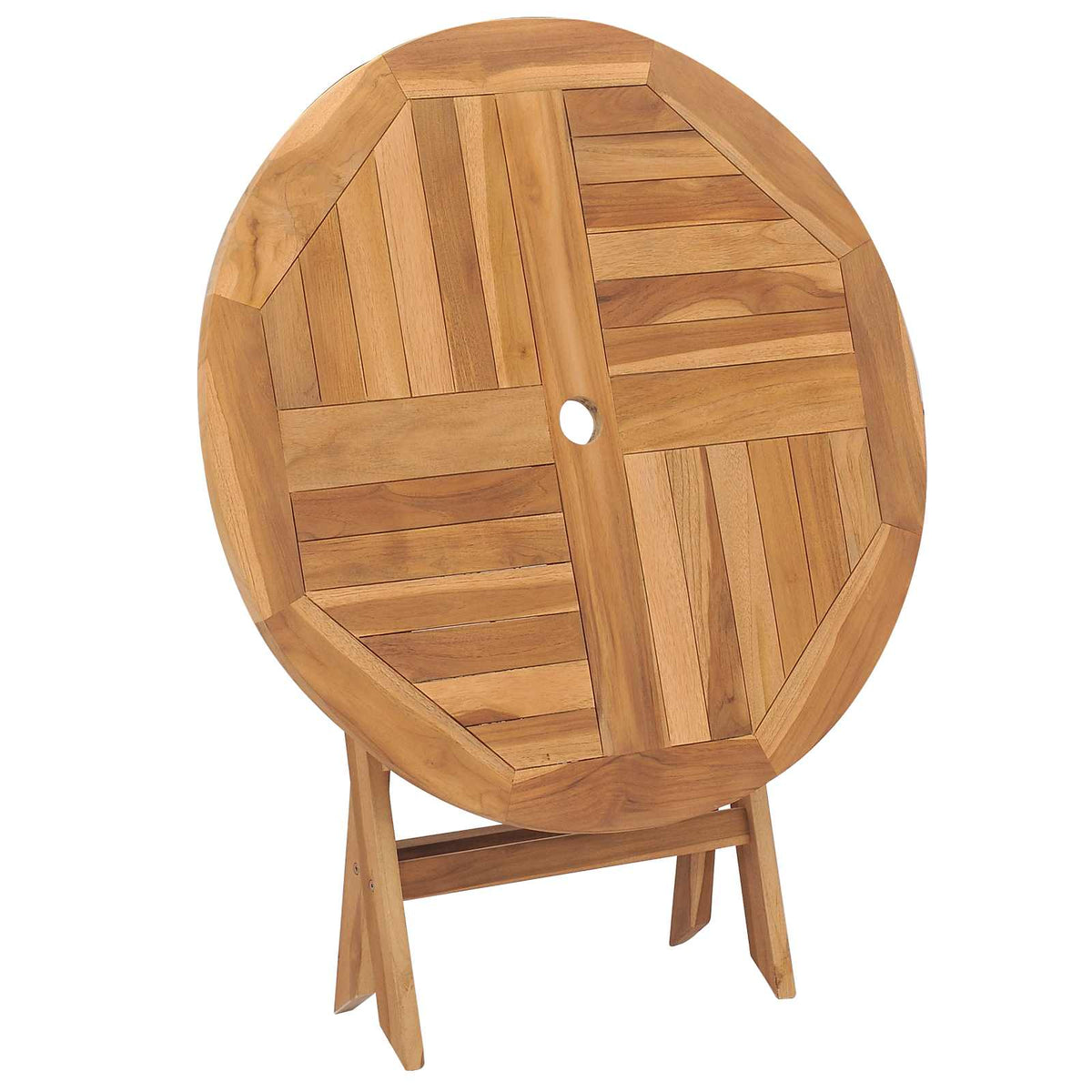 5 Piece Garden Dining Set Solid Teak Wood