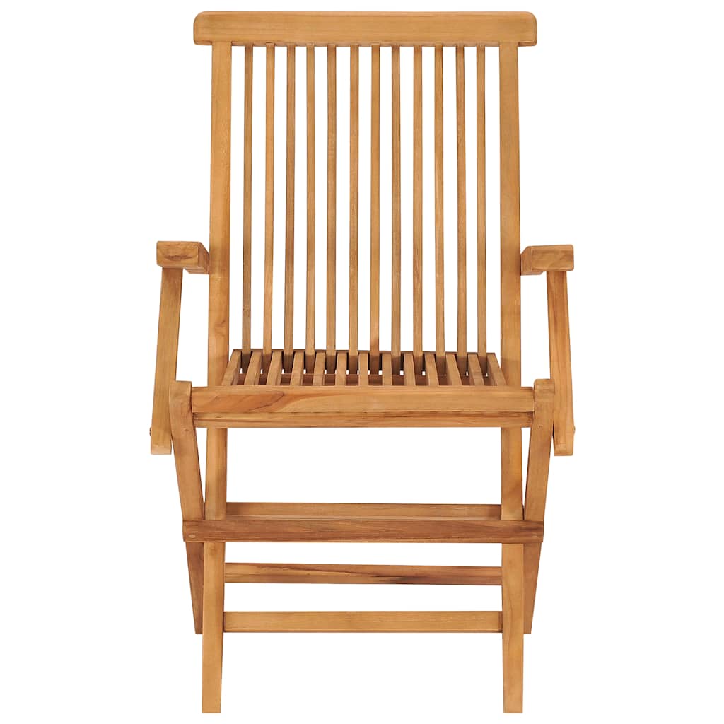 5 Piece Garden Dining Set Solid Teak Wood