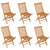 7 Piece Garden Dining Set Solid Teak Wood