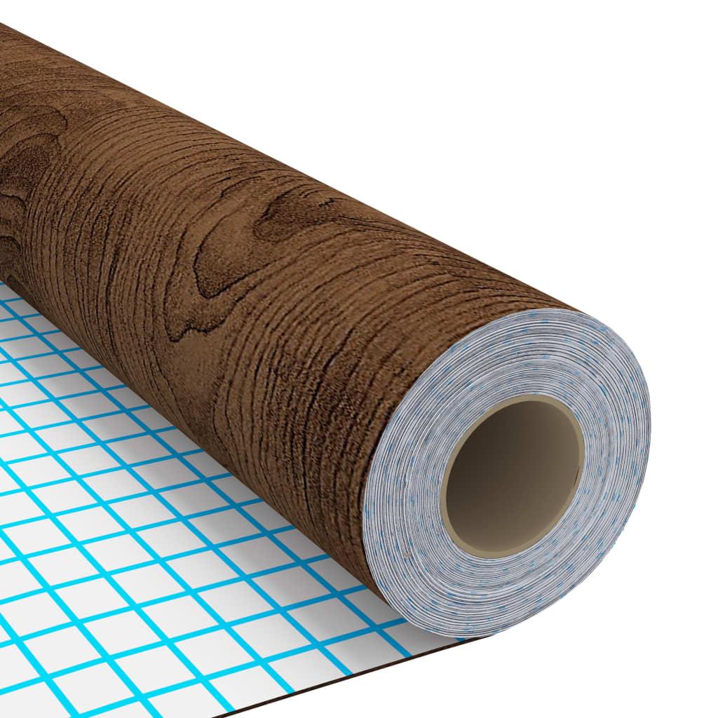 Self-adhesive Furniture Films 2 pcs Dark Oak 500x90 cm PVC