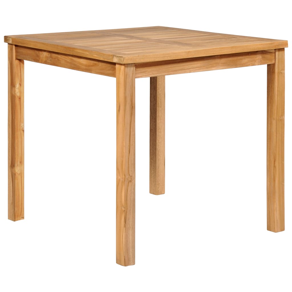 3 Piece Garden Dining Set 80x80 cm Solid Teak Wood