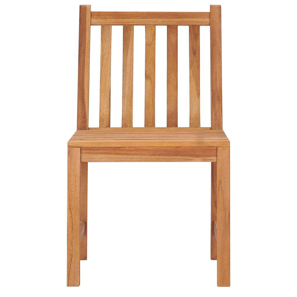 5 Piece Garden Dining Set 80x80 cm Solid Teak Wood