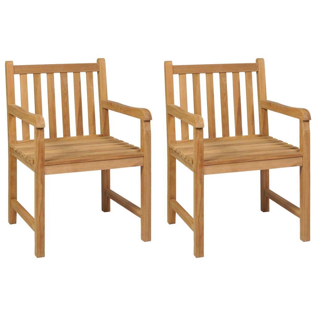 3 Piece Garden Dining Set Solid Teak Wood