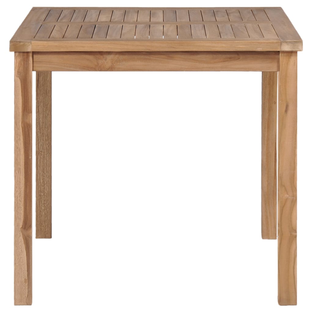 3 Piece Garden Dining Set 80x80 cm Solid Teak Wood