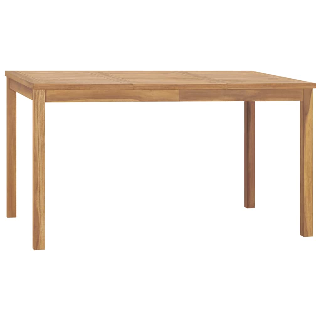 7 Piece Garden Dining Set 140x80 cm Solid Teak Wood