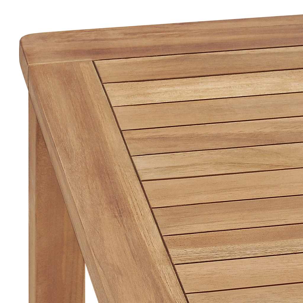 7 Piece Garden Dining Set 140x80 cm Solid Teak Wood