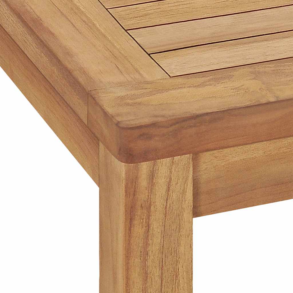 7 Piece Garden Dining Set 140x80 cm Solid Teak Wood