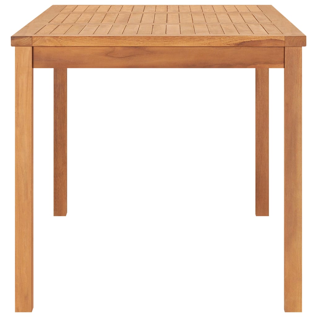 5 Piece Garden Dining Set 160x80 cm Solid Teak Wood