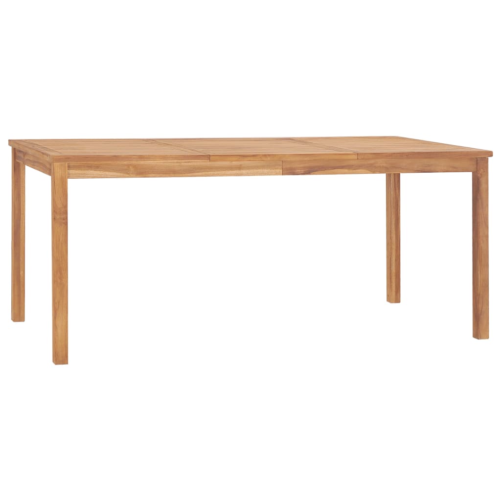 5 Piece Garden Dining Set 180x90 cm Solid Teak Wood