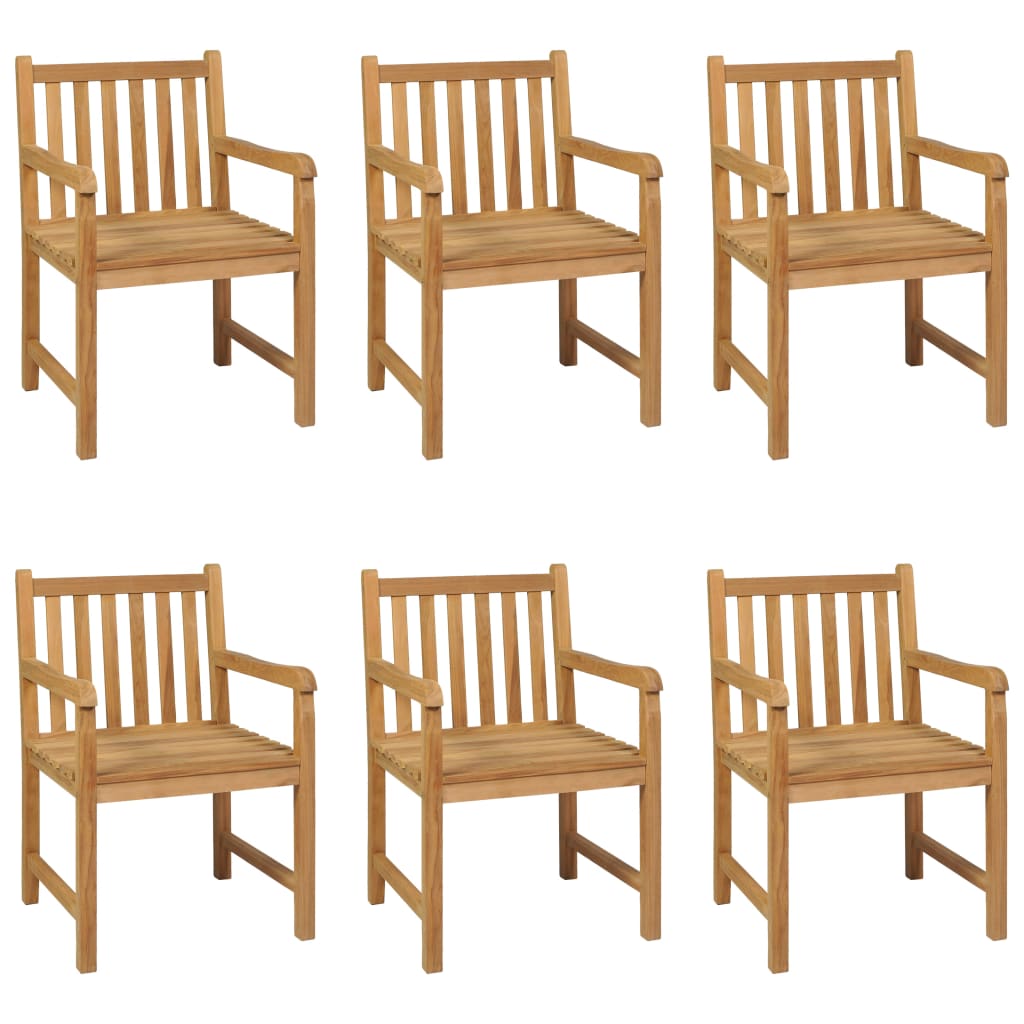 7 Piece Garden Dining Set Solid Teak Wood