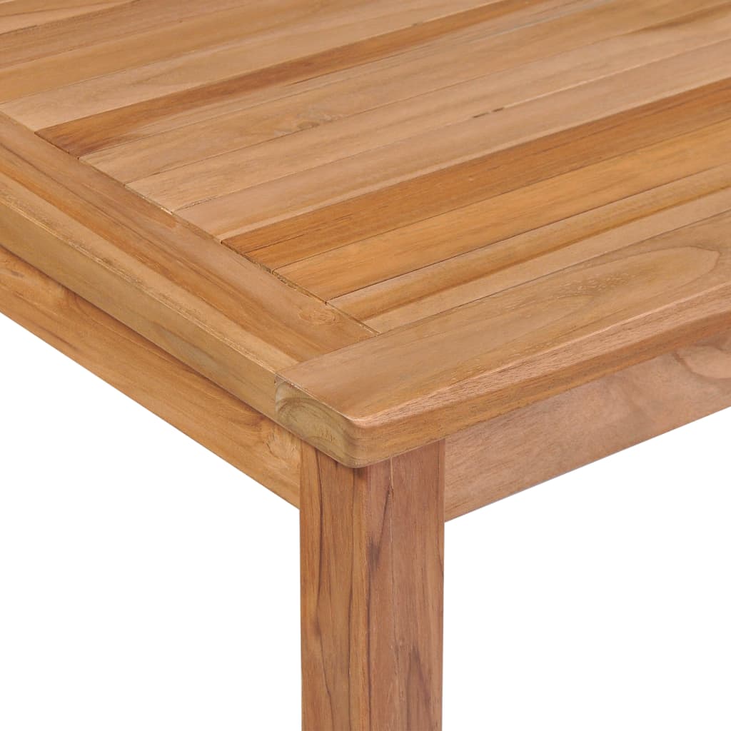 7 Piece Garden Dining Set 200x100 cm Solid Teak Wood