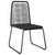 5 Piece Garden Dining Set PVC Rattan Black and Brown