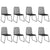 9 Piece Garden Dining Set PVC Rattan Black and Brown