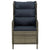 3 Piece Garden Lounge Set with Cushions Poly Rattan Brown